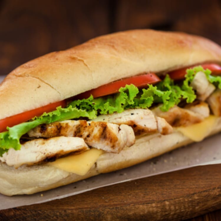 Grilled Chicken Sub.