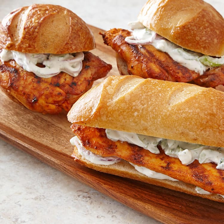 Buffalo Grilled Chicken Sub.
