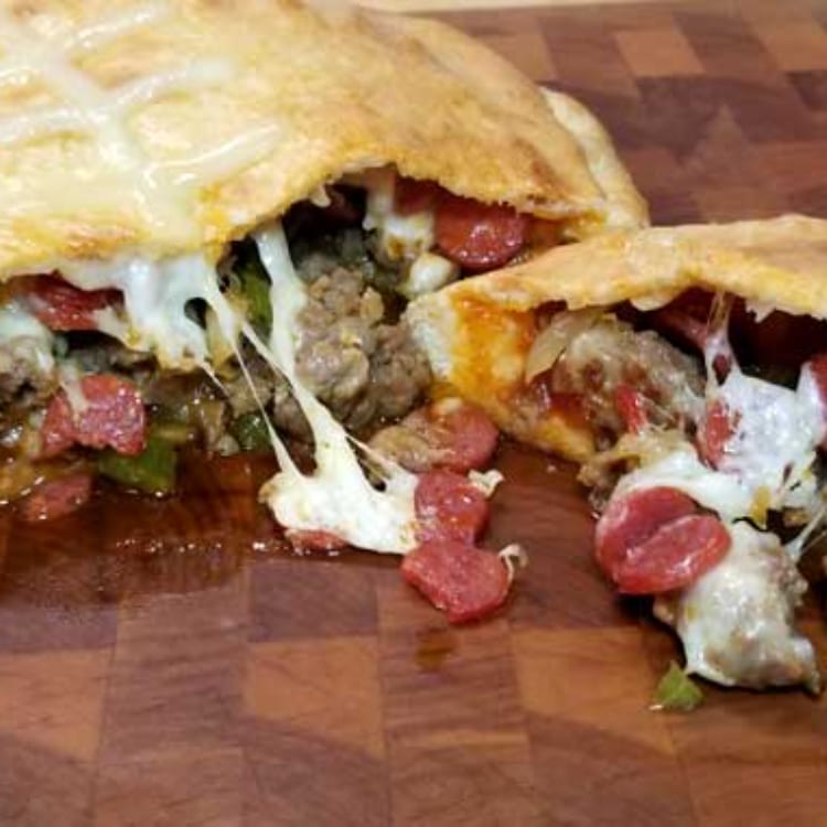 Meat Lover Calzone.