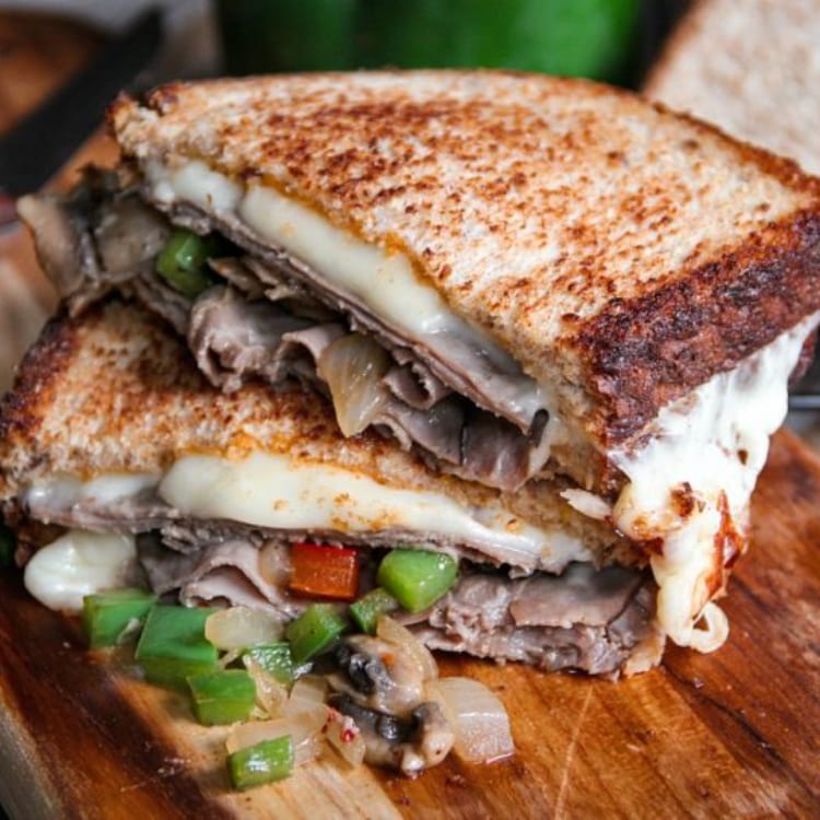 Roast Beef & Cheese Sandwich.