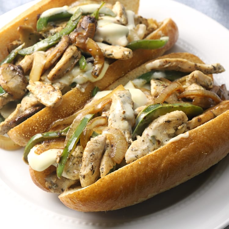 Philly Chicken Steak & Cheese Sub.