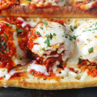 Meatball Parmesan with Cheese Sub