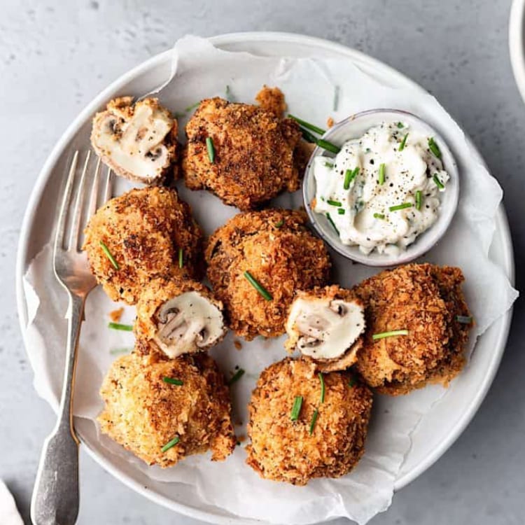 Breaded Mushrooms.