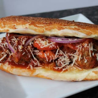 Halal Meatball Parmesan Sub