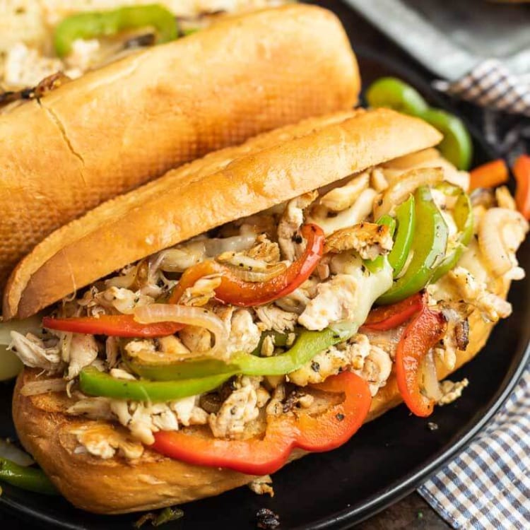 Chicken Filet & Cheese Sub.